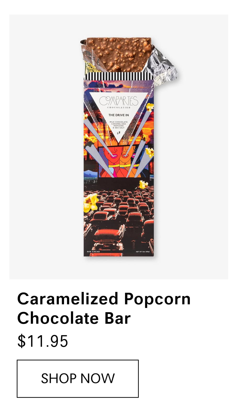 Caramelized Popcorn Chocolate Bar