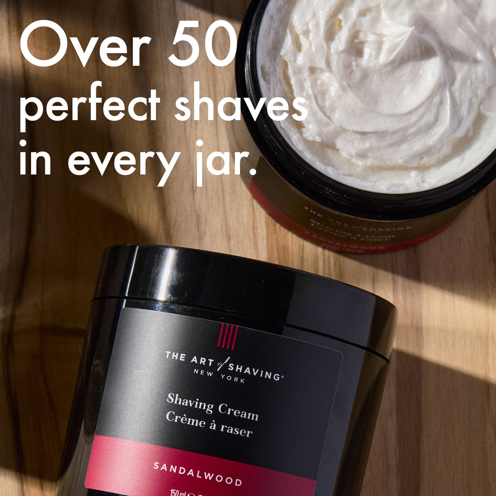 Sandalwood shaving cream is now 20% off