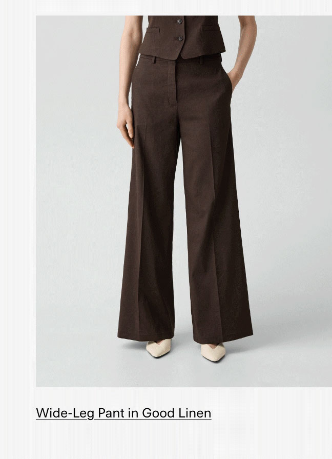 Wide-Leg Pant in Good Linen