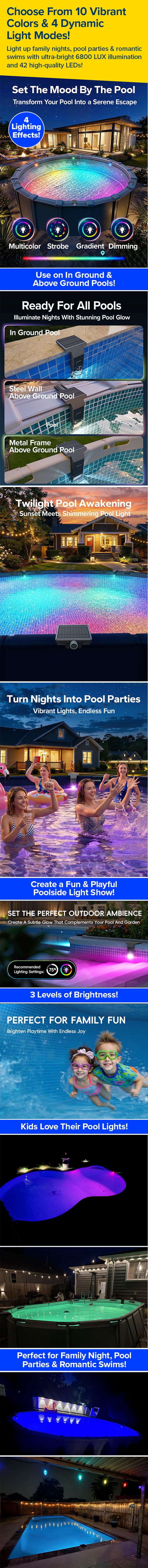Choose From 10 Vibrant Colors & 4 Dynamic Light Modes!