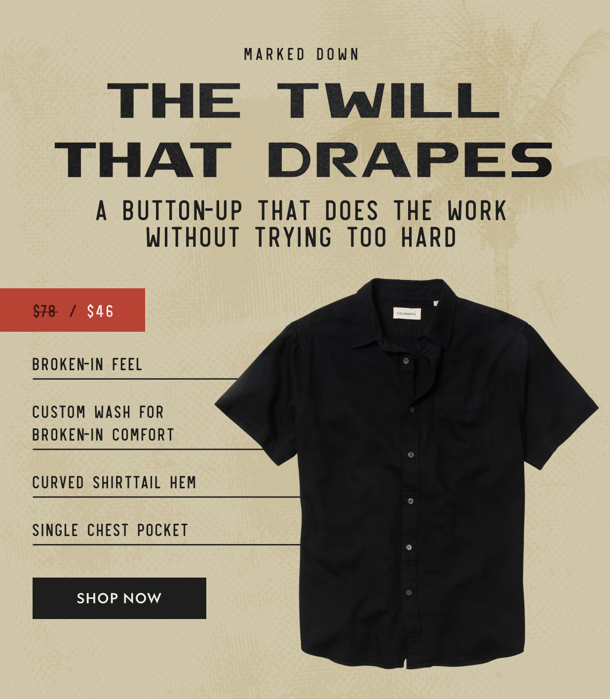 The Twill That Drapes