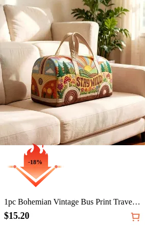 1pc Bohemian Vintage Bus Print...
