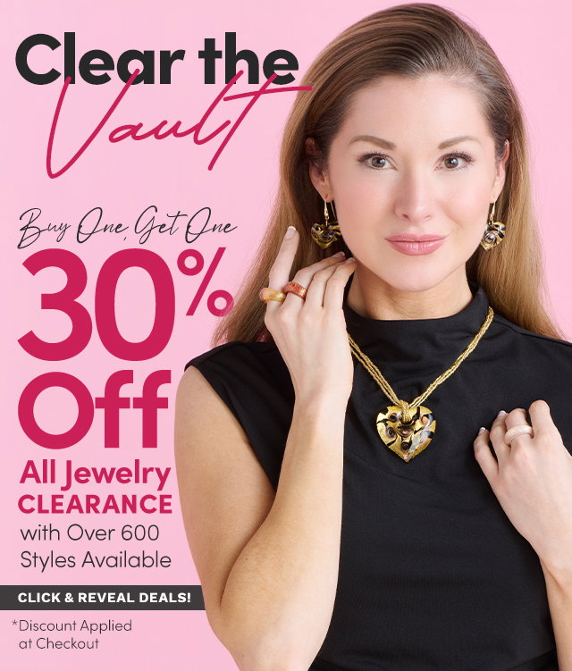 Clear the Vault | Buy One, Get One 30% Off All Jewelry Clearance with Over 600 Styles Available