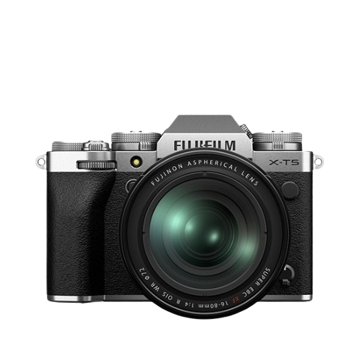 Fujifilm X-T5 Silver + XF 16-80mm f/4 R OIS WR Lens