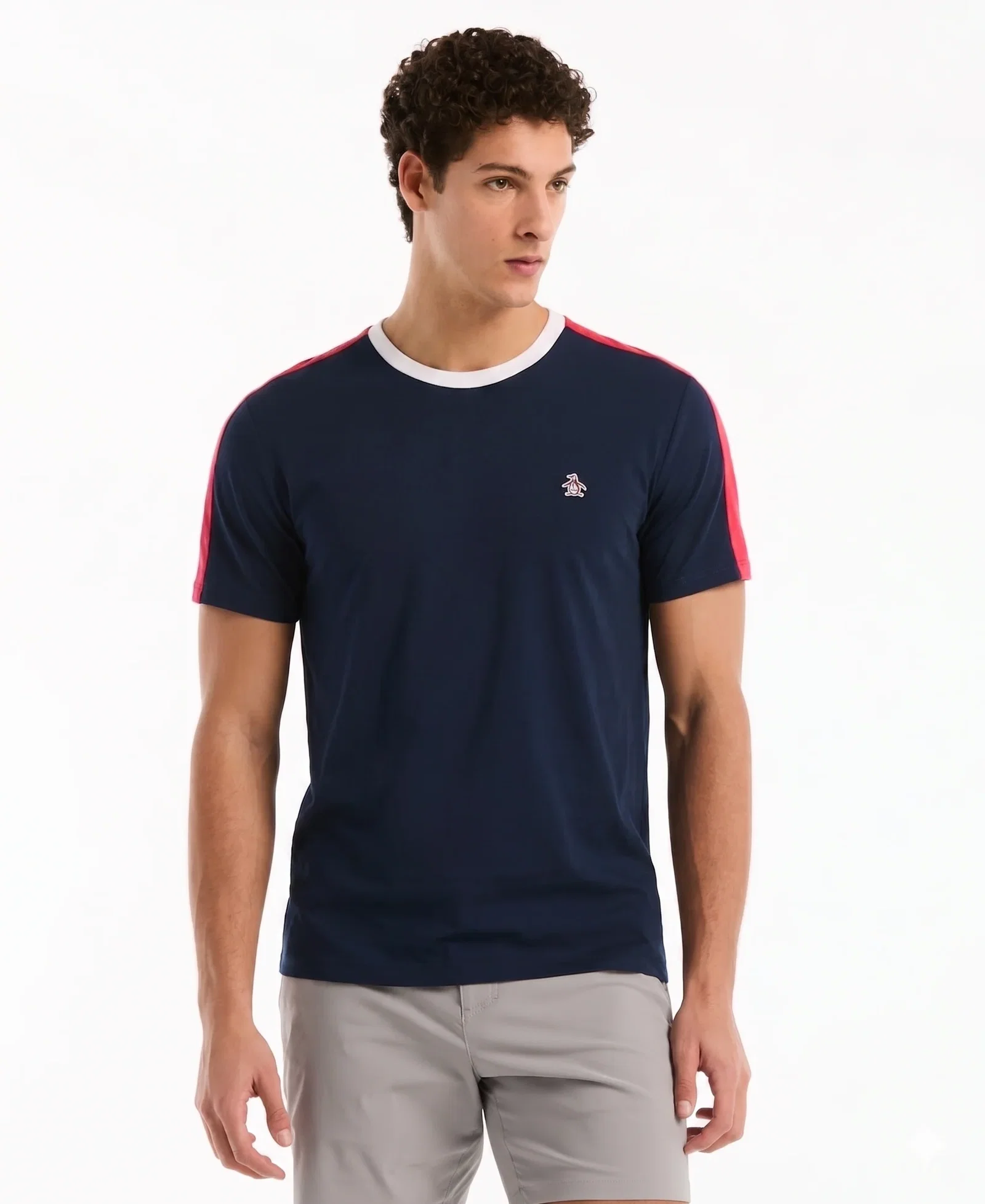 Image of Color Block Cotton Tee USA Edition