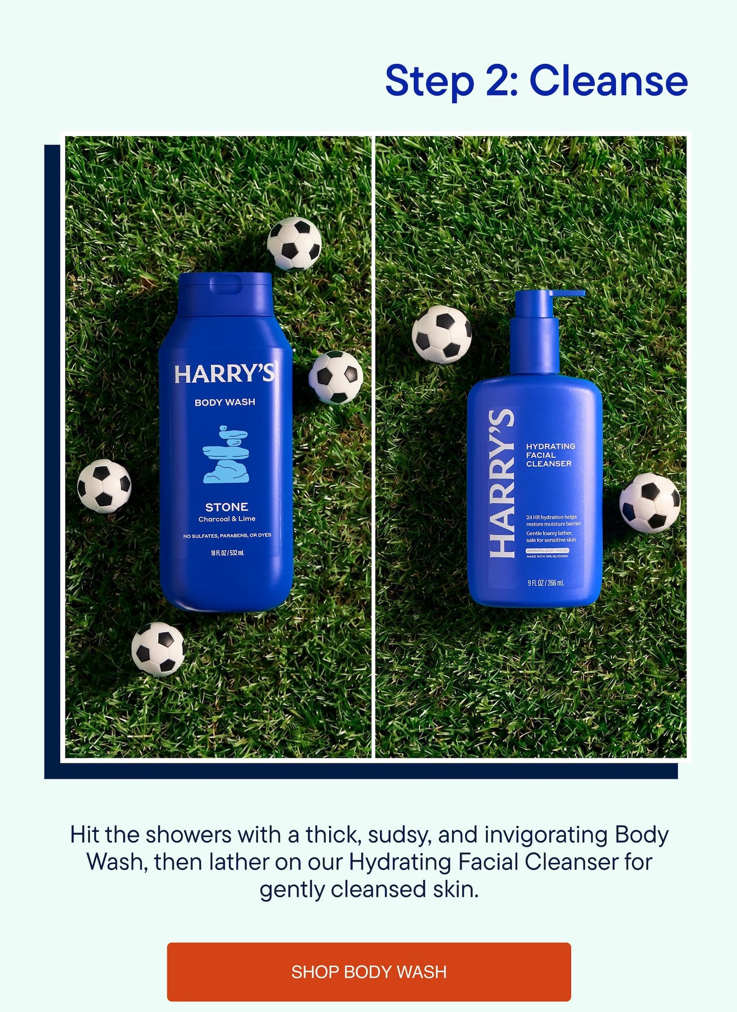 Step 2: Cleanse. Shop Body Wash