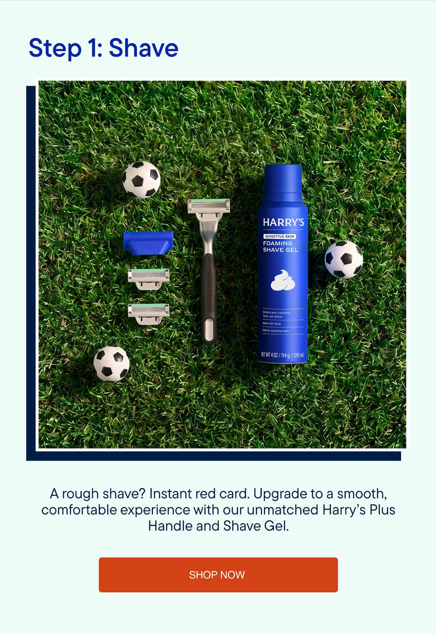 Step 1: Shave. Shop Now