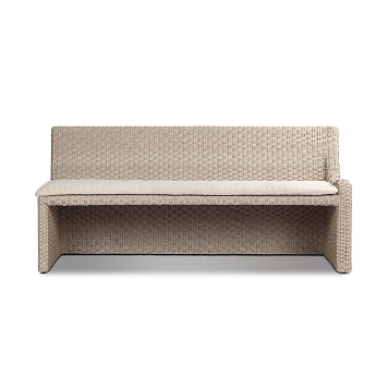 Build Your Own Senna Outdoor Dining Banquette Vintage White
