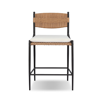 Mae Outdoor Bar Counter Stool Liller Flax