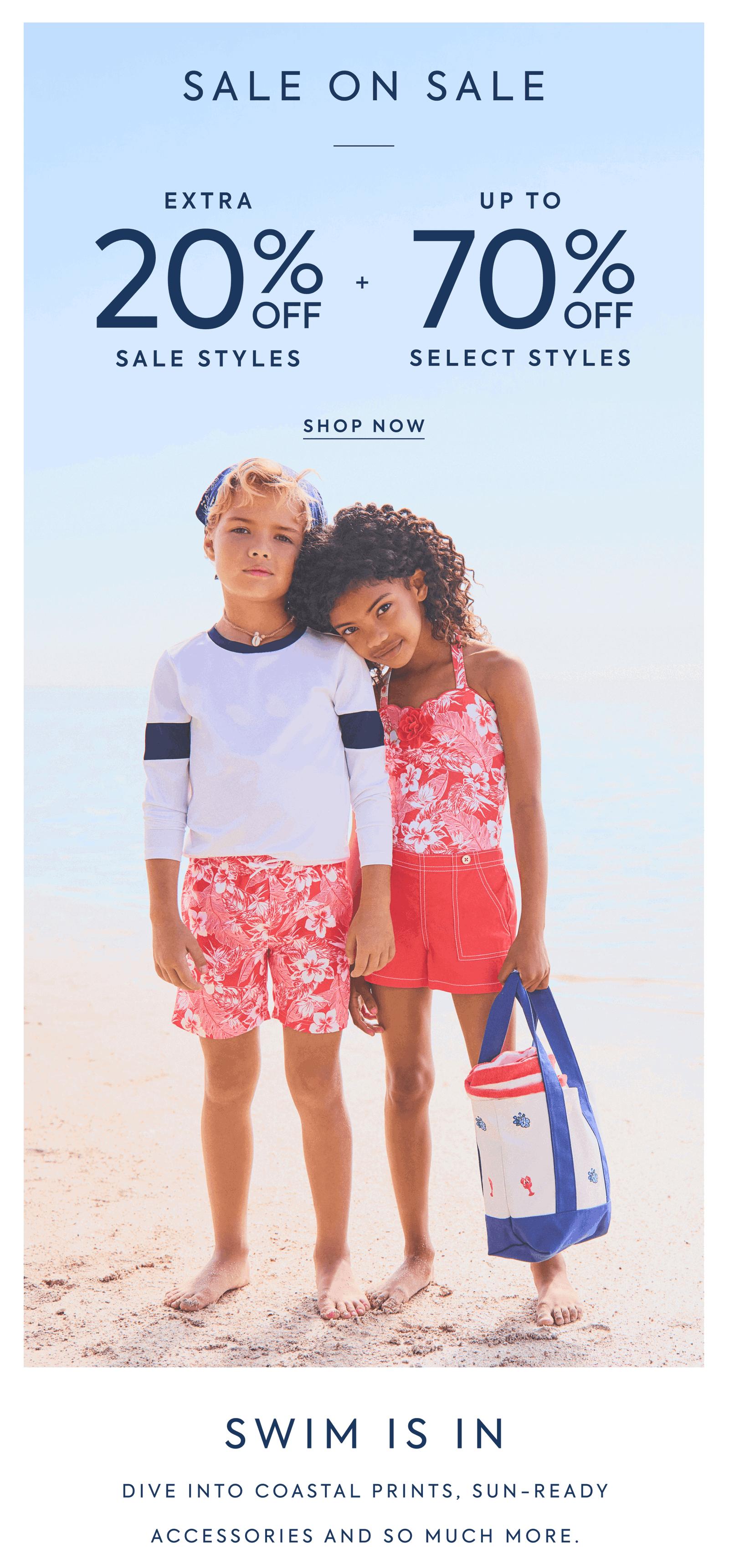 SALE ON SALE: EXTRA 20% OFF SALE STYLES + UP TO 70% OFF SELECT STYLES