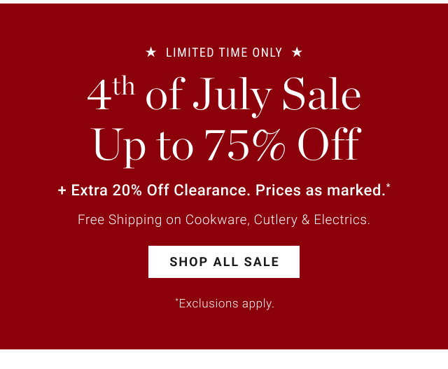 4th of July Sale Up to 75% Off - Shop All Sale