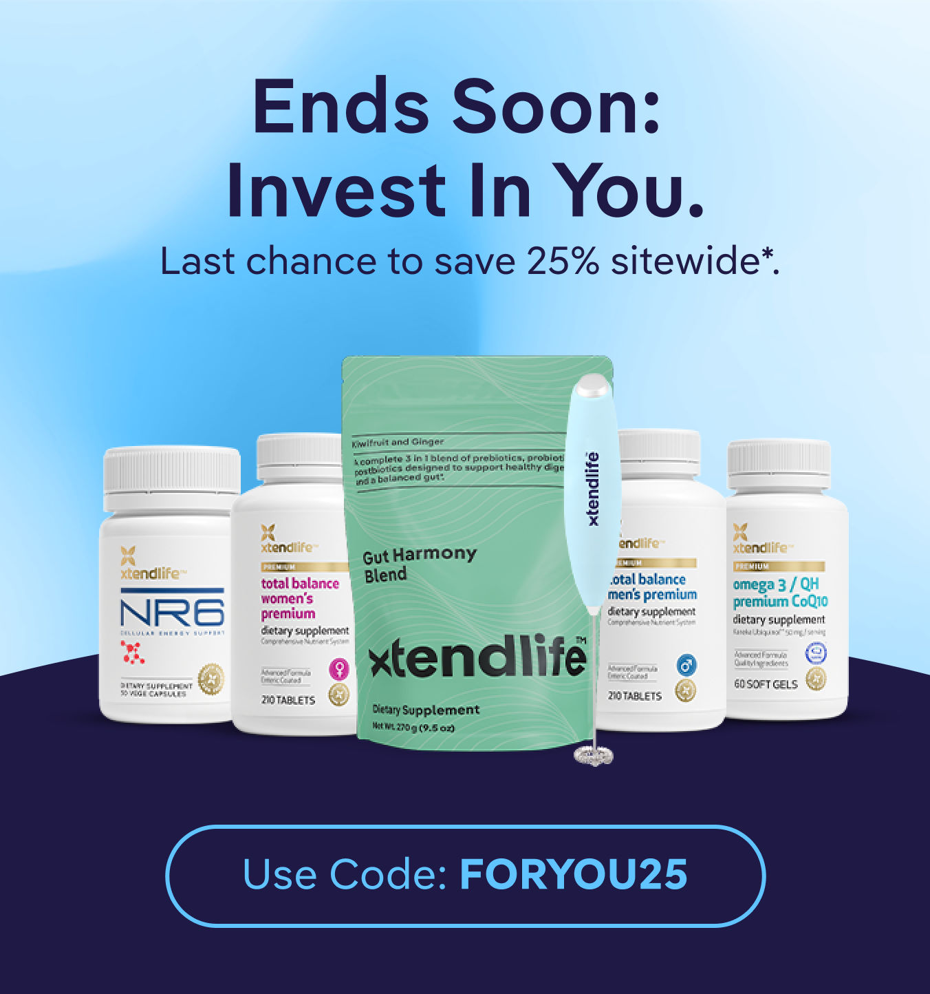 25% off starts now