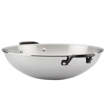 KitchenAid 15-inch 5-Ply Clad Stainless Steel Wok
