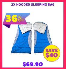 2x - Hooded Sleeping Bag