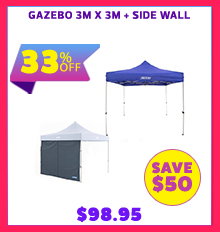 Gazebo 3m x 3m + Side Wall