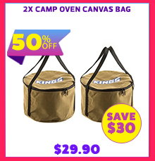 2x Camp Oven Canvas Bag