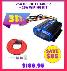 25A DC-DC Charger + 25A Wiring Kit