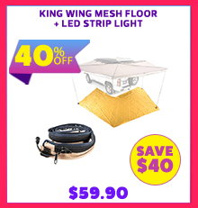 King Wing Mesh Floor + LED Strip Light