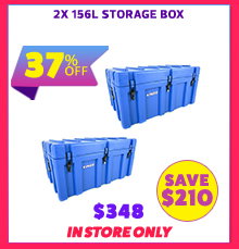 2x 156L Storage Box