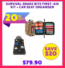 Survival Snake Bite First-Aid Kit + Car Seat Organiser
