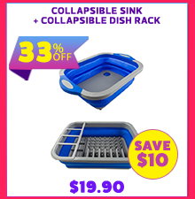 Collapsible Sink + Collapsible Dish Rack