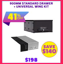 900mm Standard Drawer + Universal Wing Kit