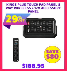 Plus Touch Pad Panel 8 Way Wireless + 12V Accessory Panel