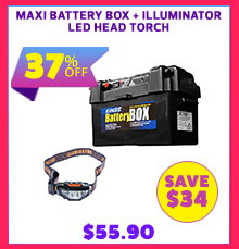 Maxi Battery Box + Illuminator LED Head Torch