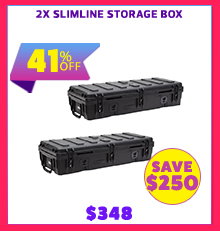 2x Slimline Storage Box