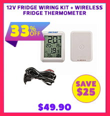 12V Fridge Wiring Kit + Wireless Fridge Thermometer