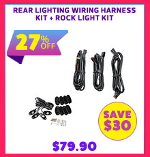 Rear Lighting Wiring Harness Kit + Rock Light Kit
