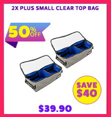 2x Plus Small Clear Top Bag