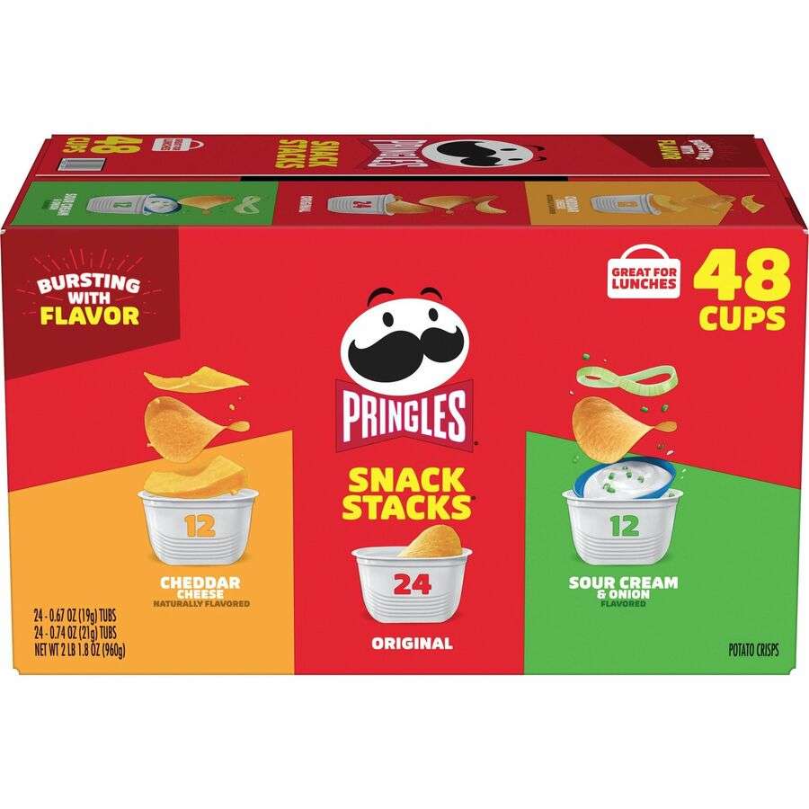 Pringles - Assorted Snack Stacks, 48 Cups