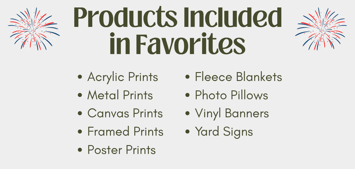 Products Included in 50% off Favorites