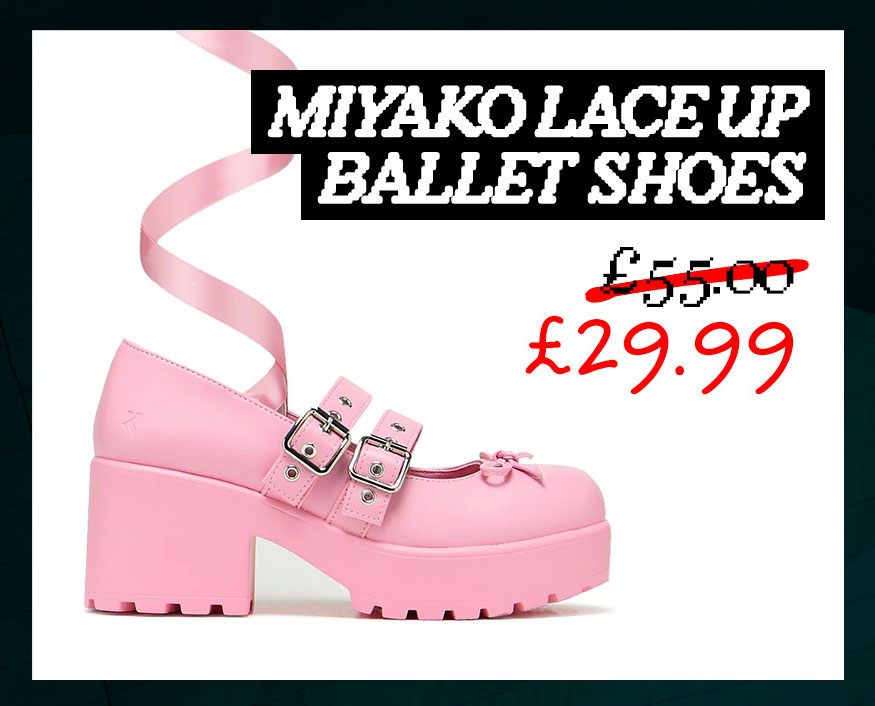 Miyako Lace Up Ballet Shoes - Pink