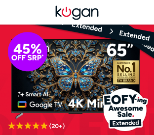 Kogan 65" Mini-LED QLED 4K 144Hz Smart AI Google TV Product Image