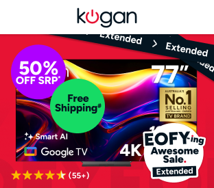 Kogan 77" OLED 4K 120Hz Smart AI Google TV Product Image