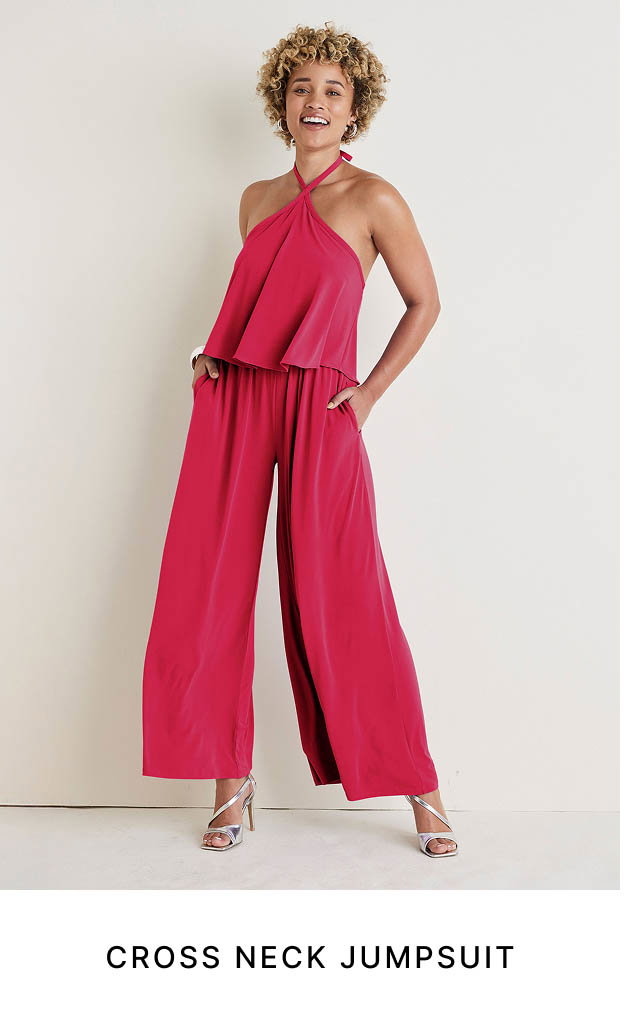 Cross Neck Jumpsuit