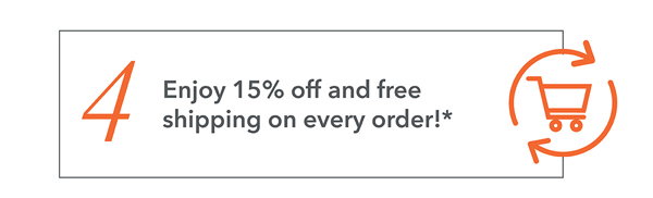4. 15% Off And Free Shipping Forever
