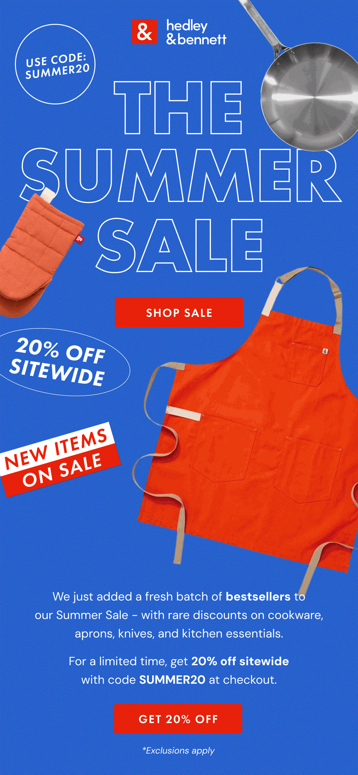 hedley & bennett | The Summer Sale | Shop Sale