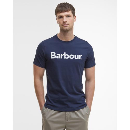 Barbour Logo Mens T-Shirt - New Navy