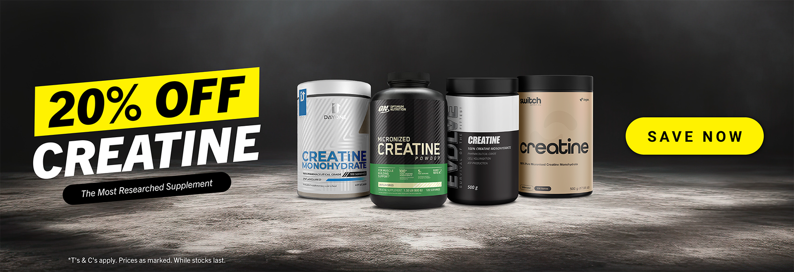 20% OFF CREATINE