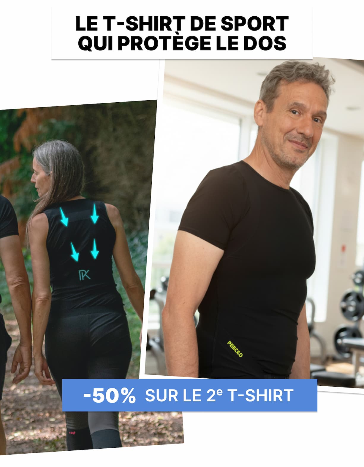 Le T-shirt de sport PERCKO