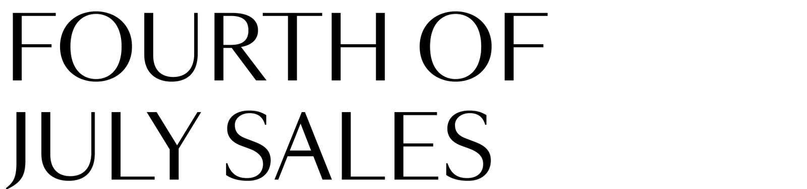 July 4th Sales