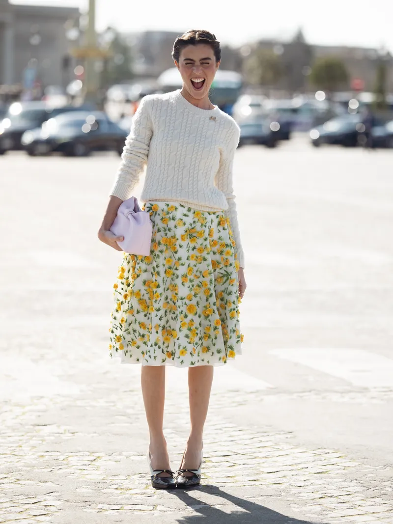 floral skirt trend