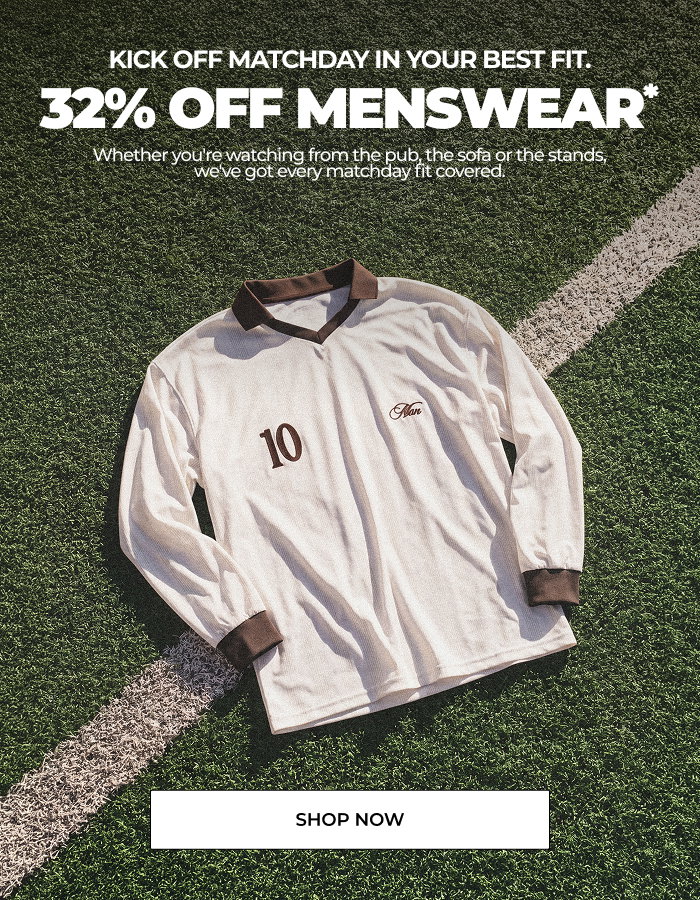 32% OFF MENSWEAR 