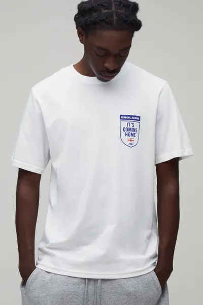 Regular It's Coming Home Chest Print T-Shirt