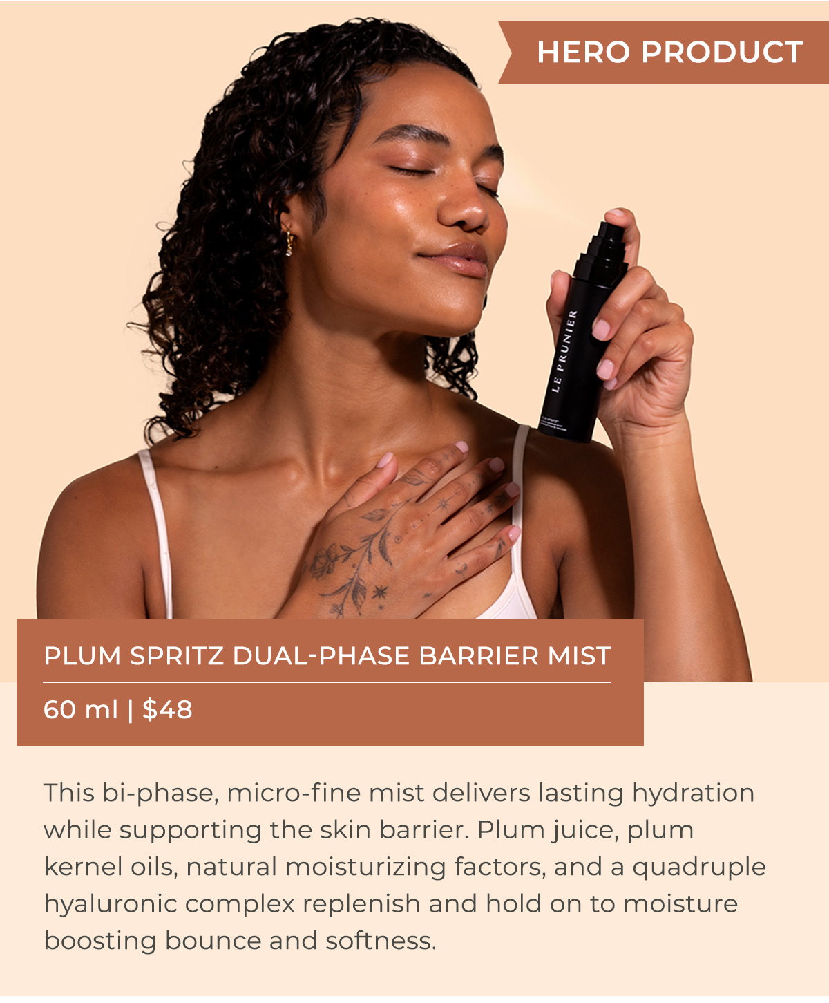 HERO PRODUCT - Plum Spritz Dual-Phase Barrier Mist - 60 ml | $48