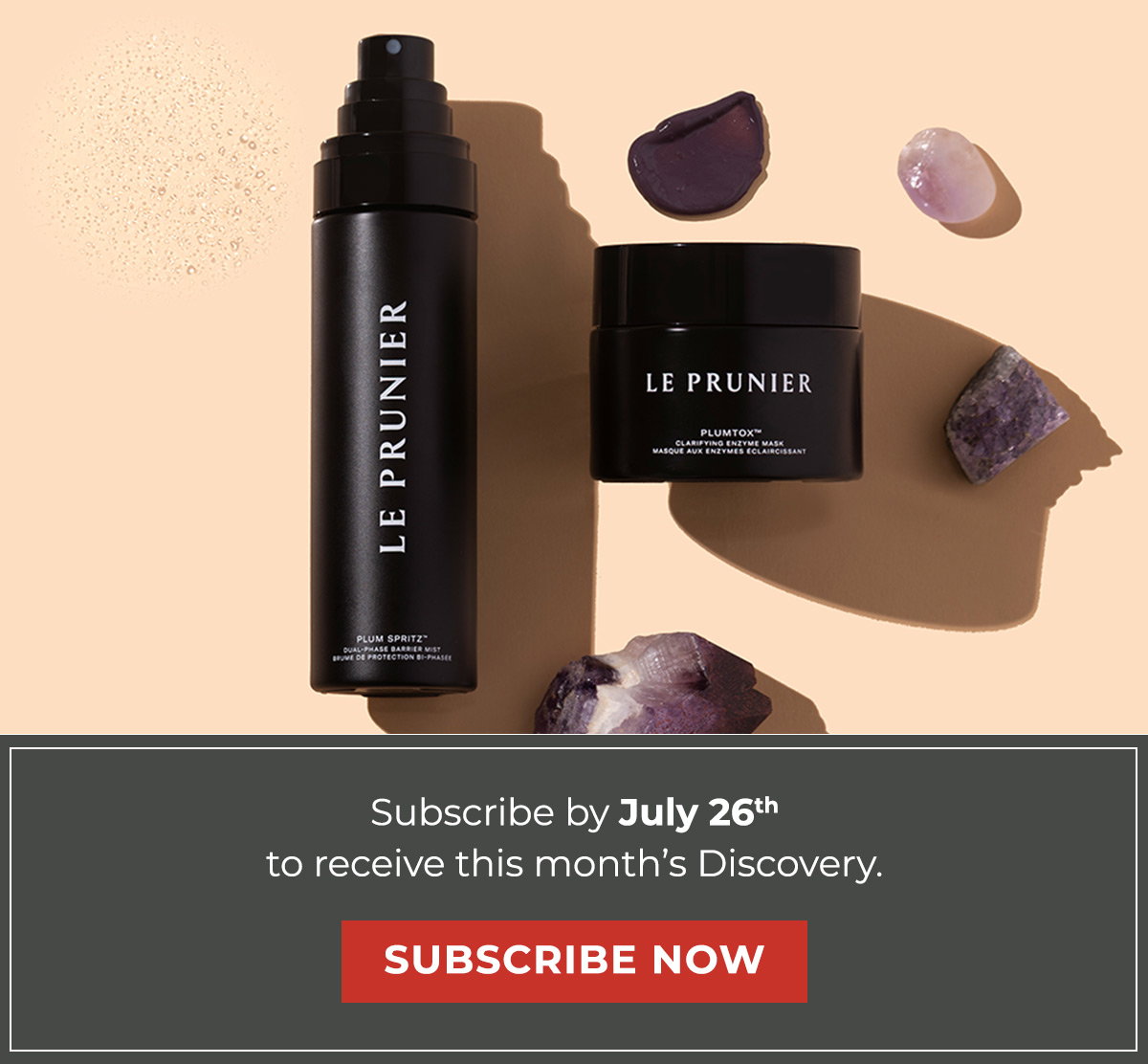 Subscribe by July 26thto receive this month’s Discovery. 