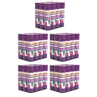 Image of 60 Colorations® Best-Value Washable Purple Glue Sticks, Large (.88 oz.)